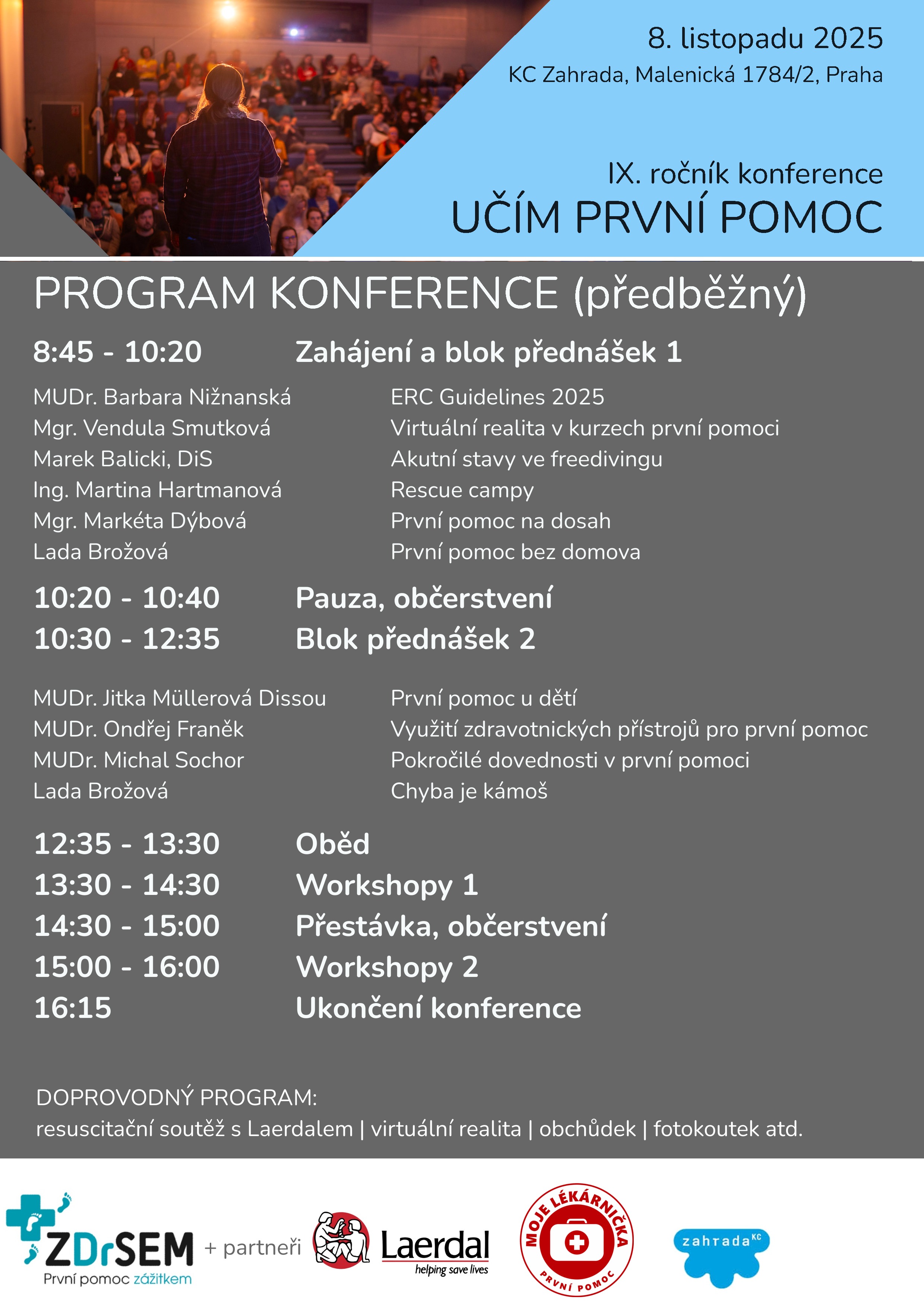 Program konference 2025, textová verze je ve vedlejší záložce